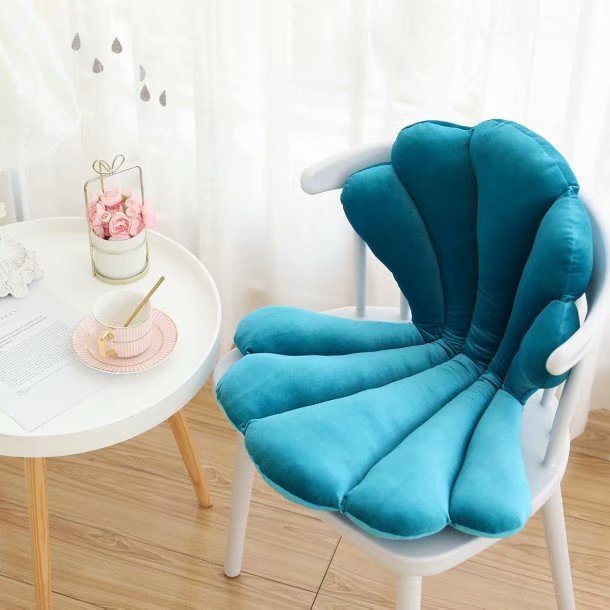 Velvet Shell Chair Cushion