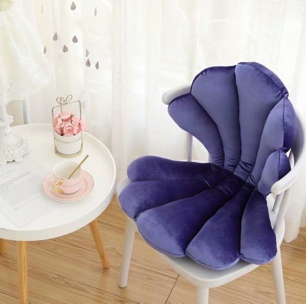 Velvet Shell Chair Cushion