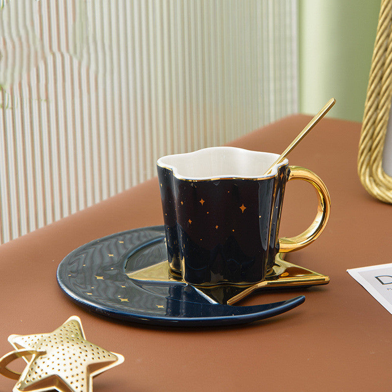 Moon and Stars Mug & Saucer