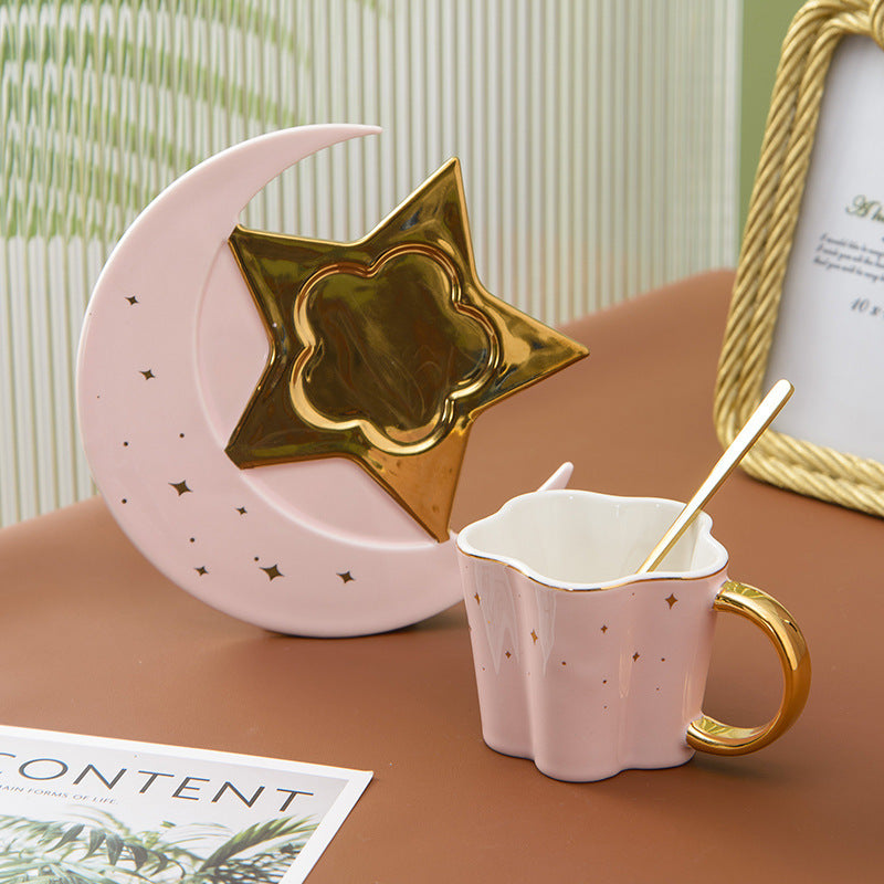 Moon and Stars Mug & Saucer