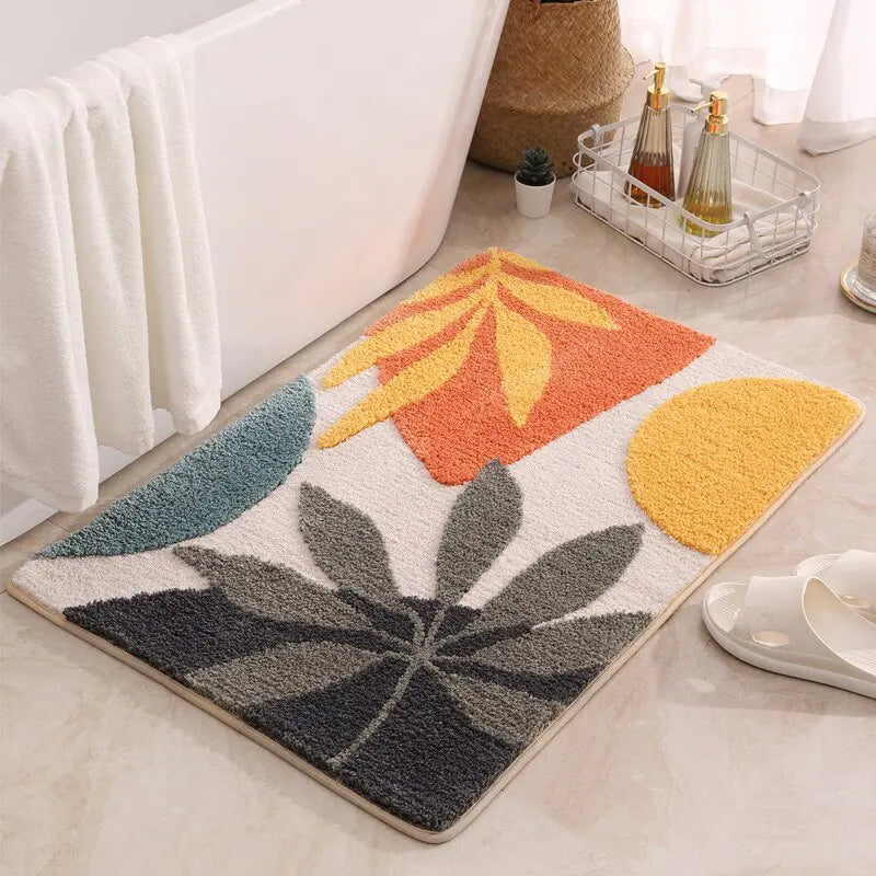 Boho Chic Plush Bathroom Mat