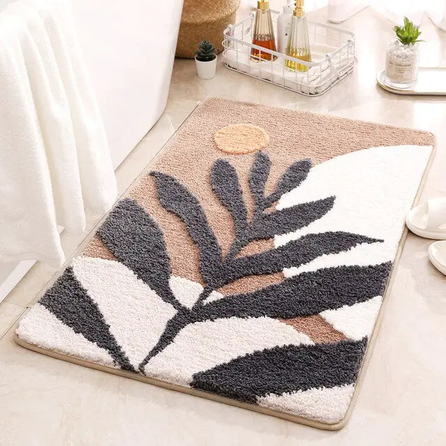 Boho Chic Plush Bathroom Mat